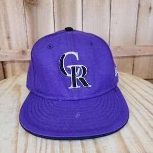 Colorado Rockies New Era 59FIFTY Fitted Hat Purple Black On Field Cap‎ 6 3/4